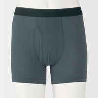 無印良品 メンズ　紳士 なめらか 前開きボクサーパンツ 紳士Ｓ ダスティブルー 良品計画