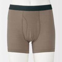 無印良品 メンズ　紳士 なめらか 前開きボクサーパンツ 紳士Ｓ モカブラウン 良品計画