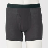 無印良品 メンズ　紳士 なめらか 前開きボクサーパンツ 紳士Ｍ ブラウン 良品計画