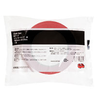 アスクル 現場のチカラ カラー布テープ 赤 幅50mm×長さ25m エコノミータイプ 1巻 オリジナル