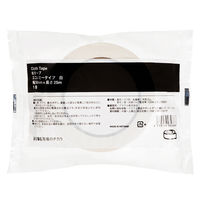 アスクル 現場のチカラ カラー布テープ 白 幅50mm×長さ25m エコノミータイプ 1巻 オリジナル