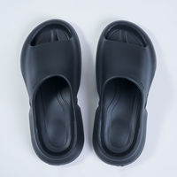 山善（YAMAZEN） EVAサンダル  Lサイズ 26.0～28.0cm ブラック YEーBKL 1足