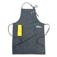 レップ　デニム調ワークエプロン リサイクル素材 男女兼用フリーサイズ 576403 1着