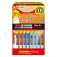 【アウトレット】（バラエティパック）いなば CIAO チャオ コージーライフ ちゅーる 猫 国産（14g×36本）8箱 いなば キャットフード