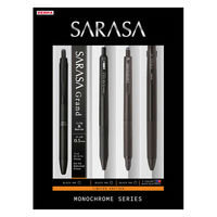 ゼブラ サラサ 限定モノクロームシリーズ ブラックセット ゲルインクボールペン SEーJJ15ーMCーBK 1セット（1パック（4本入）×10）
