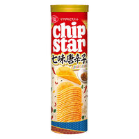 ポテトチップス チップスター Ｌサイズ 七味唐辛子味 1セット（1個×6）