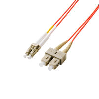 光ファイバーケーブル LC-SC マルチモード 2芯 OM2 2m OC-LCSC2M2/2 エレコム 1個（直送品）