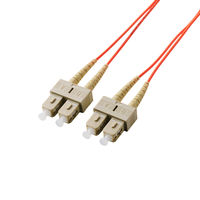 光ファイバーケーブル SC-SC マルチモード 2芯 OM2 1m OC-SCSC2M2/1 エレコム 1個（直送品）