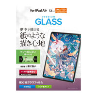 13インチ iPad Air (M3/M2) ガラスフィルム ケント紙 紙心地 TB-A25XFLGAPLL エレコム 1個（直送品）