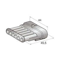 JTC ハウジング6極M(オス端子用) 44.23710/0 1個（直送品）