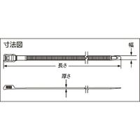 PANDUIT 結束バンド ハイパーV (100本入) HV9250-C0 1セット(500本:100本×5袋)（直送品）