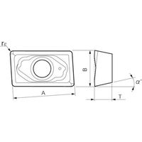 ダイジェット工業 ダイジェット スーパーエンドチッパー用チップ JC5040 ZPMT180530L 1セット(10個) 176-0610（直送品）