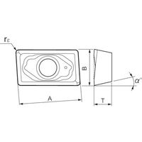 ダイジェット工業 ダイジェット スーパーエンドチッパー用チップ JC5040 ZDMT13T320L 1セット(10個) 175-9006（直送品）
