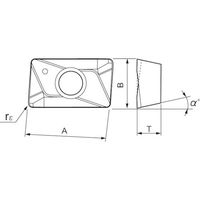 ダイジェット工業 ダイジェット スーパーエンドチッパー用チップ JC5040 ZPMT13T320R 1セット(10個) 175-8975（直送品）