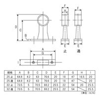 フジテックジャパン プロケアブラケット首長 Φ32規格 通 配管用ブラケット・ソケット 1100100011219 1個（直送品）