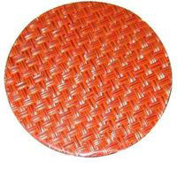 えいむ プランナーコースター10枚入 GMー74 オレンジチェック 61-6807-35 1組(10枚)（直送品）