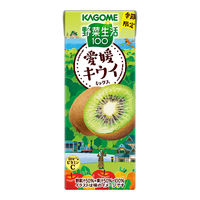 カゴメ 野菜生活100 愛媛キウイミックス 195ml 1箱（24本入）