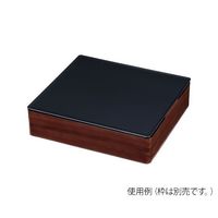 アズワン TKG 和風ビュッフェ用プレート 耐熱ABS 2/3 黒 63-1260-24 1個（直送品）