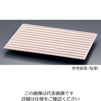 遠藤商事 平長角皿 1/2サイズ用 桜華(おうか) 63-1260-30 1個（直送品）