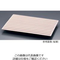 遠藤商事 平長角皿 1/2サイズ用 漆黒(しっこく) 63-1260-33 1個（直送品）