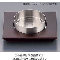 遠藤商事 スタッキングペレットケース用木台(ステン丸板付) 大 63-1261-21 1個（直送品）