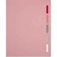 マルマン クラルテ B5 プラスチックバインダー 26穴 ピンク F311-08 1セット(1冊×2)