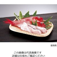 遠藤商事 JB メラミン竹模様長角皿 ブラウン L JB-B734BR 1個 63-5713-87（直送品）