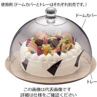 遠藤商事 MLV ドームカバー用メラミントレー 木目 12インチ 63-5721-77 1個（直送品）