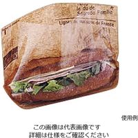 大阪ポリヱチレン販売 エコフィールド ヨーロピアン柄 100枚入 茶 No.9617 1セット(100枚) 63-5722-14（直送品）