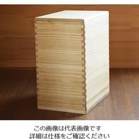 ホクリク総業 桐の米びつ 30kg 1合マス付 63-5763-58 1個（直送品）