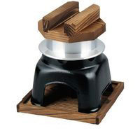 江部松商事 ミニ 釜めしカマドセット用 黒 火皿 63-7204-79 1個（直送品）