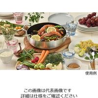 パール金属 テーブルトップ オーブンにも使える卓上鍋(内面ダイヤモンドコート) 18cm HB-3962 1個 63-7316-06（直送品）