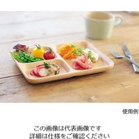 丸十 ブナ 仕切り付きプレート 26.5 V-114 1個 64-2535-78（直送品）