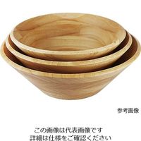丸十 サラダボウル ナチュラル φ18×8cm V-035 1個 64-2536-02（直送品）