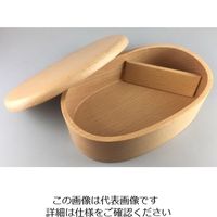 丸十 ブナ くりぬき 小判弁当 V-100 1個 64-2536-71（直送品）