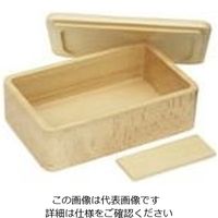 丸十 ブナ くりぬき 長角弁当 V-099 1個 64-2536-73（直送品）