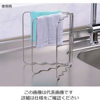 サンクラフト スタンド式ステンレスふきん掛け JQ-33 1個 64-3964-97（直送品）
