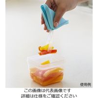 旭電機化成 ふたがトングになる保存容器 ミントブルー ATN-01MB 1個 64-4013-11（直送品）