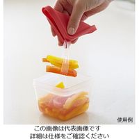 旭電機化成 ふたがトングになる保存容器 サーモンピンク ATN-01SP 1個 64-4013-12（直送品）