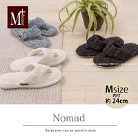 センコー M+home　ノマド　鼻緒　スリッパ　M　約24.0cm　グレー M+150425 1足（直送品）