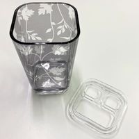 センコー ニューシルエット　歯ブラシスタンド　クリアグレー MAK 1個（直送品）