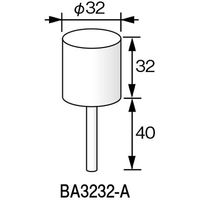 柳瀬 レジノイド軸付砥石 BA3232-A 32X32X6 50個（直送品）