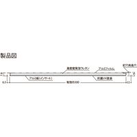【建築資材・浴室用パネル】フクビ化学工業 住宅用浴室材バスミュール2.4m　エミルラインホワイト 1梱包（6枚入）（直送品）