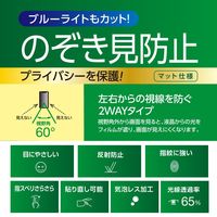 ナカバヤシ iPhone 2020 6.7inch 用液晶保護フィルム のぞき見防止 SMF-IP204FLGPV 1個（直送品）