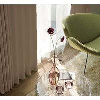 スミノエ セミオーダーカーテン クレンゼ 抗菌・抗ウイルスカーテン 1400×1250mm ブラウン １セット(2枚入)（直送品）