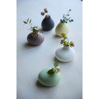 丸利玉樹利喜蔵商店 花瓶 AYAフラワーベース フラット 陶器 ホワイト 421680 1個（直送品）