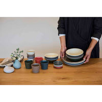 丸利玉樹利喜蔵商店 プレート 16cm M AirStack エアスタック 磁器 美濃焼 ラインブルー 423219 1個（直送品）