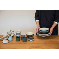 丸利玉樹利喜蔵商店 ボウル 14.5cm AirStack エアスタック 磁器 美濃焼 ラインブルー 423243 1個（直送品）