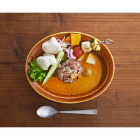 逸品社 カレー皿 スプーンセット 25cm 逸品窯 陶磁器 ブラウン 436536 1個（直送品）