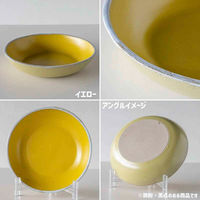 丸利玉樹利喜蔵商店 プレート 22cm Palm パーム 陶器 イエロー 444866 1個（直送品）